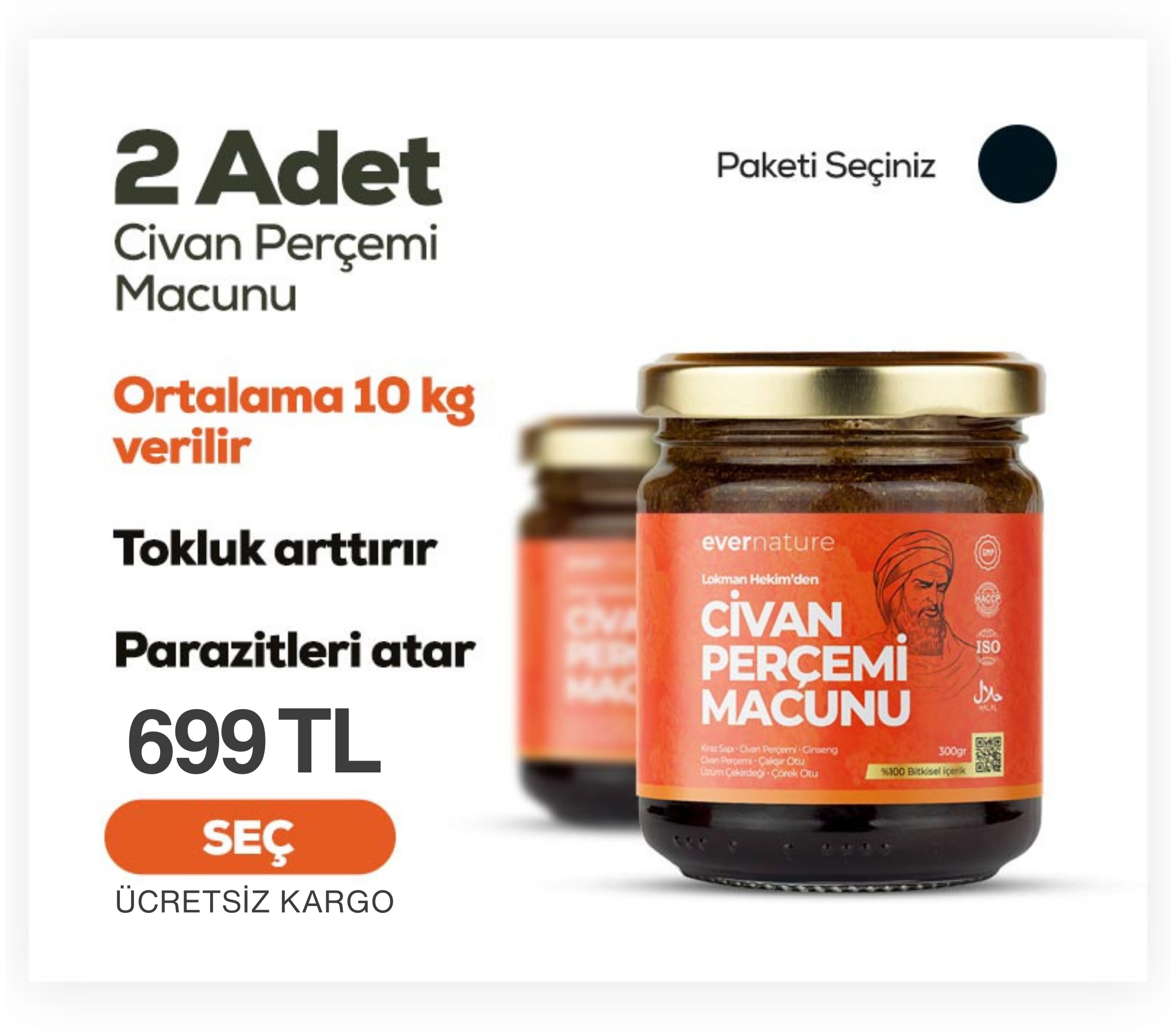 2 Adet Civan Perçemi Macunu